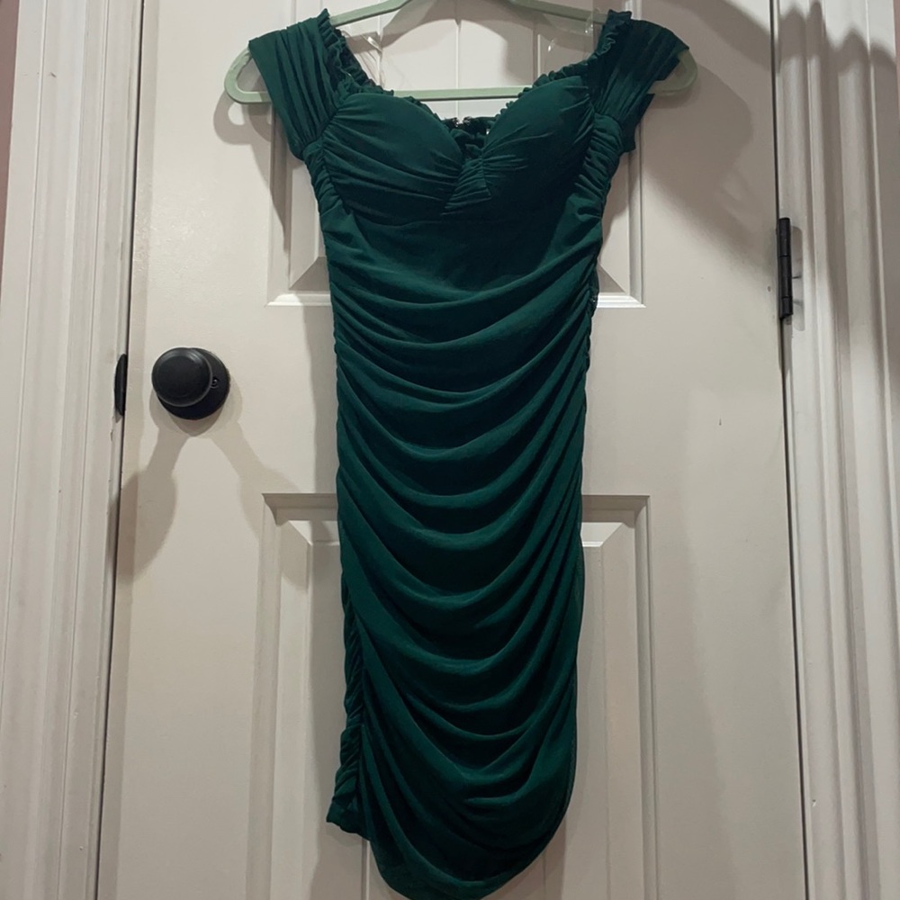 Women’s green dress